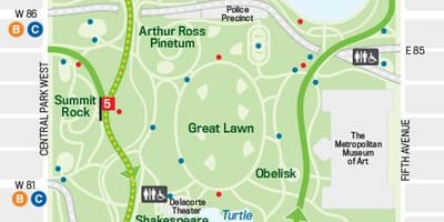 Το ποδήλατο χάρτη του central park