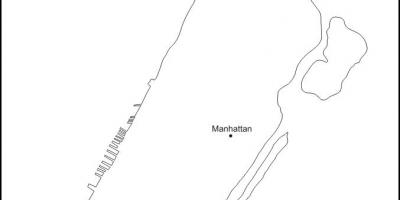 Κενό χάρτη του Μανχάταν